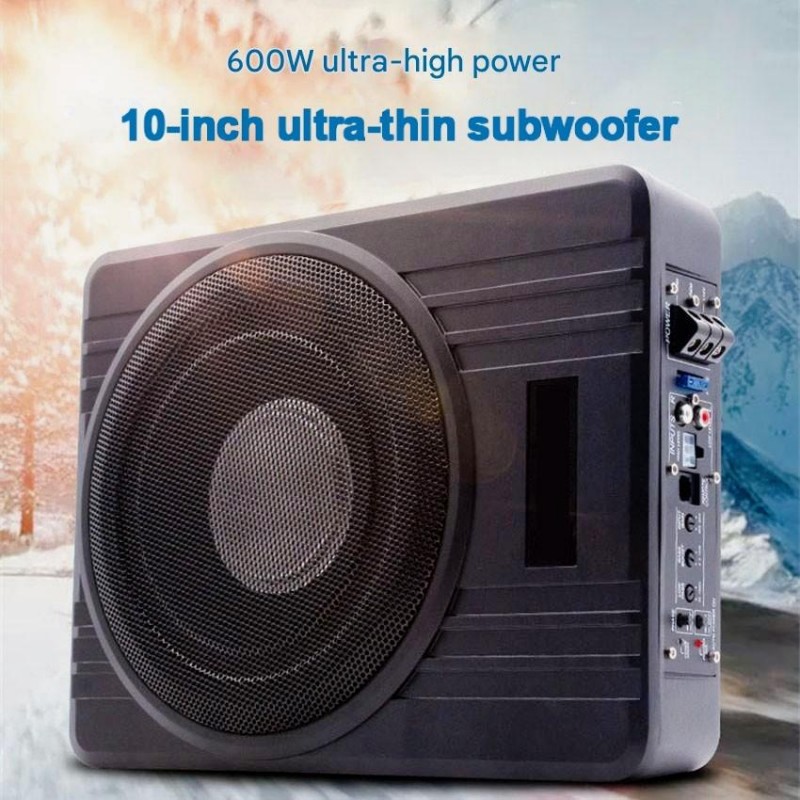 Under Seat Subwoofer Slim 8 Inch - 10-дюймовый автомобильный сабвуфер, 600-ваттный высокомощный динамик