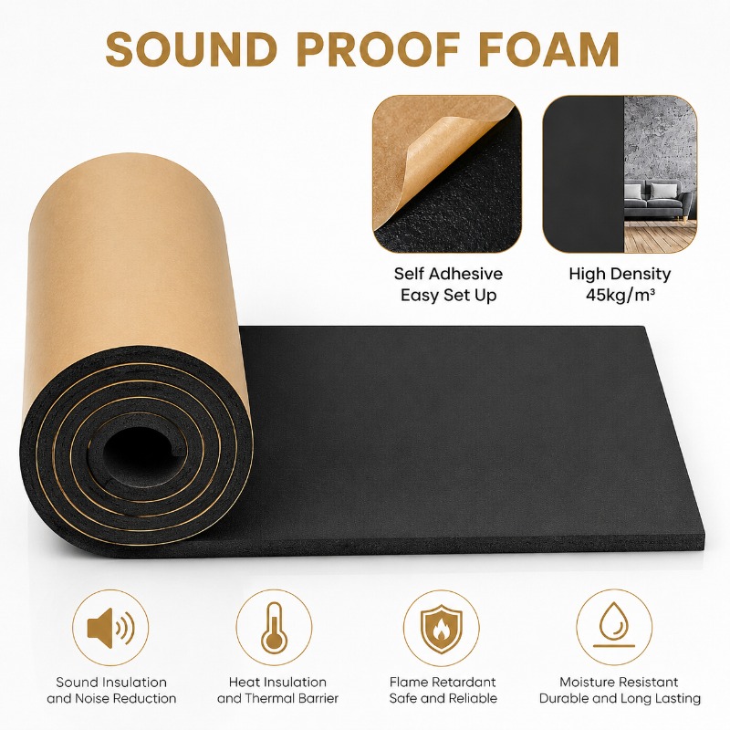 Car Audio Sound Deadening Mat - Самоклеящийся рулонный материал из закрытоячеистого пенопласта