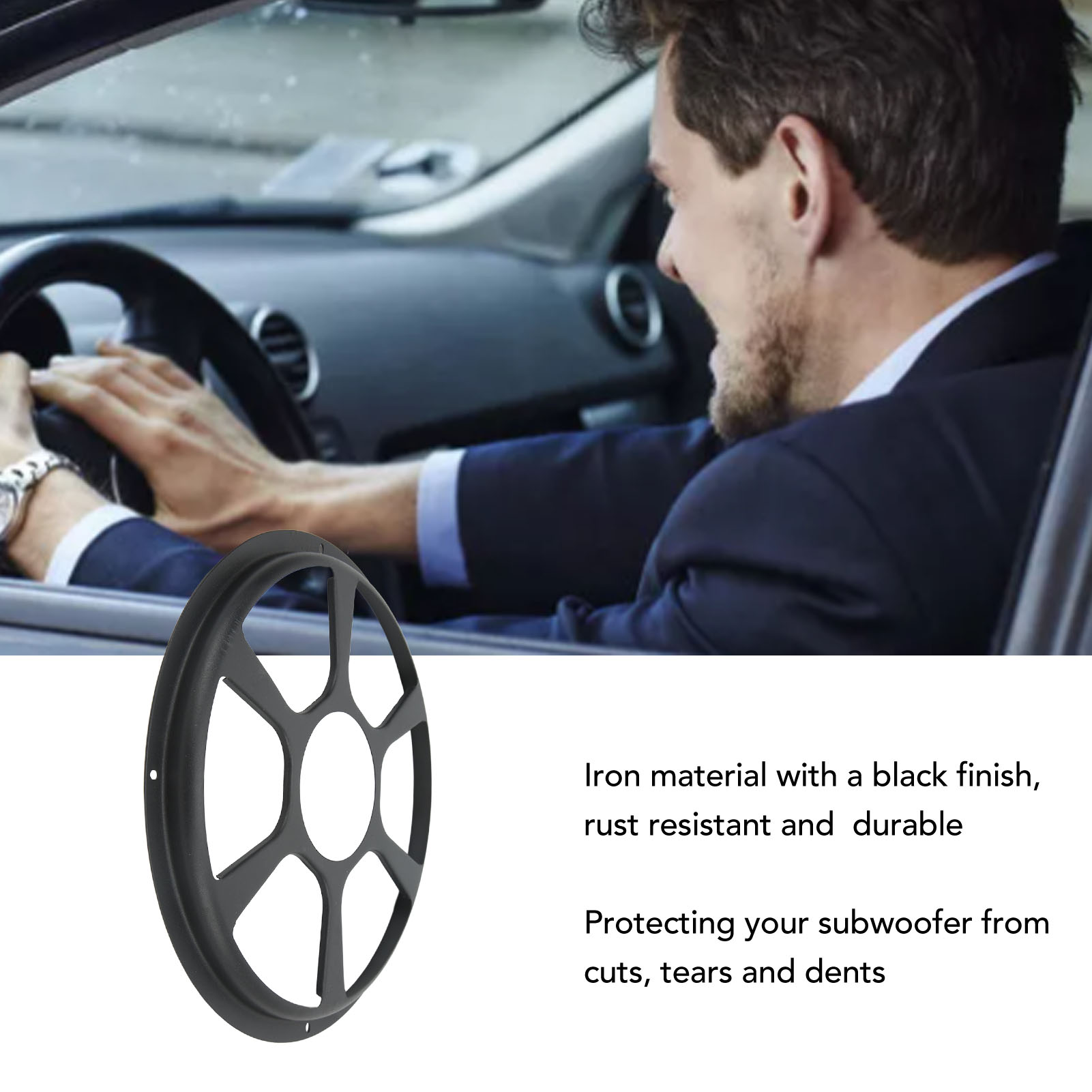 Car Subwoofer Grill Protector - Декоративная крышка аудиодинамика, крышка автомобильного аудиодинамика,