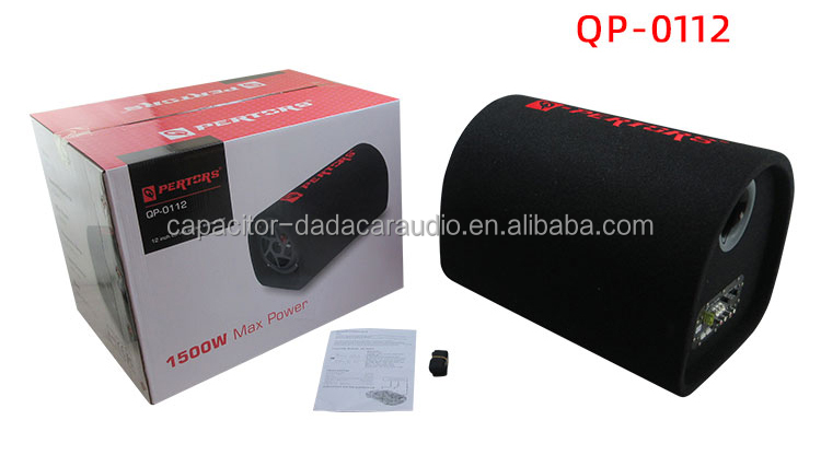 Car Subwoofer 12 Inch 1500W - Встроенный мощный усилитель звука высокого качества,