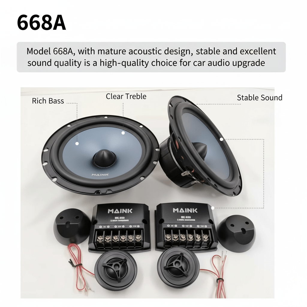 1 пара 6,5-дюймовых автомобиль – обзор и цена Car Audio Component Speaker 6.5