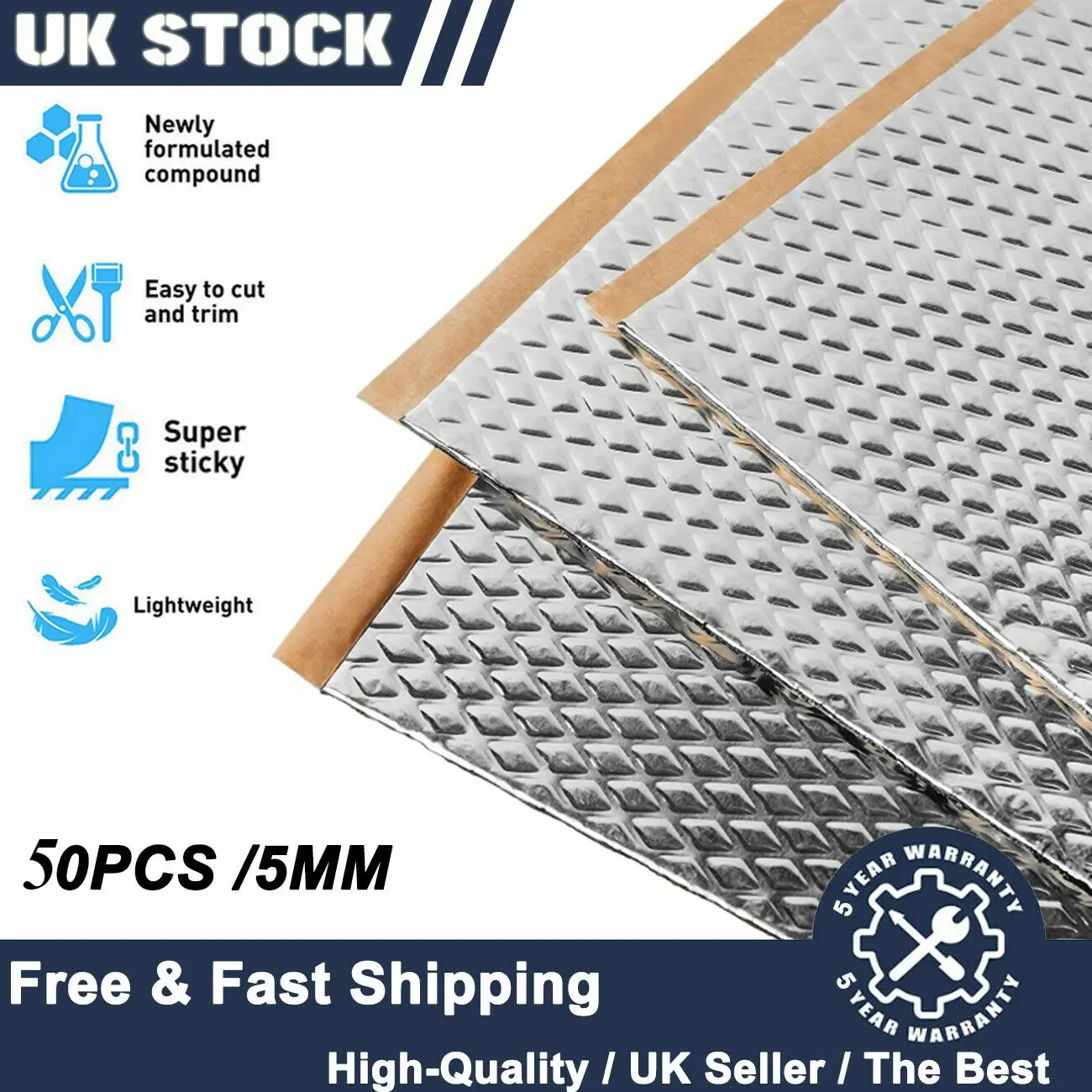 5 мм огнестойкий звукоизоляцио – обзор и цена Car Audio Sound Deadening Mat