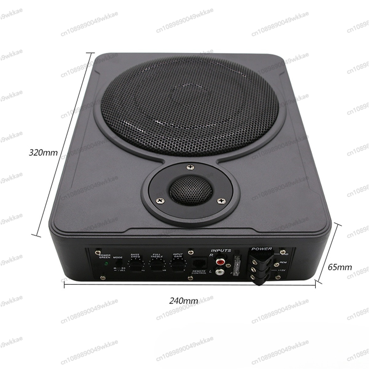 Тонкий автомобильный сабвуфер  – обзор и цена Under Seat Subwoofer Slim 8 Inch