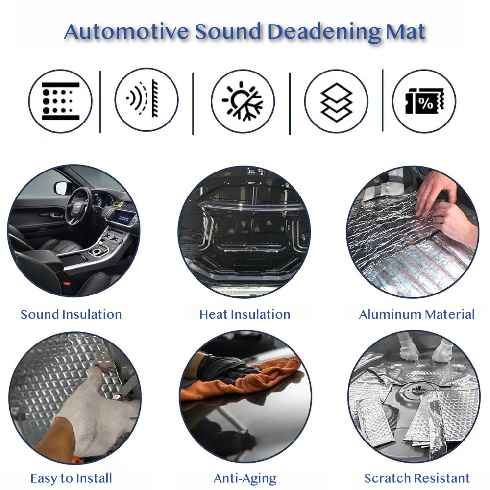 10 шт. 10 мм автомобильный шум – обзор и цена Car Audio Sound Deadening Mat