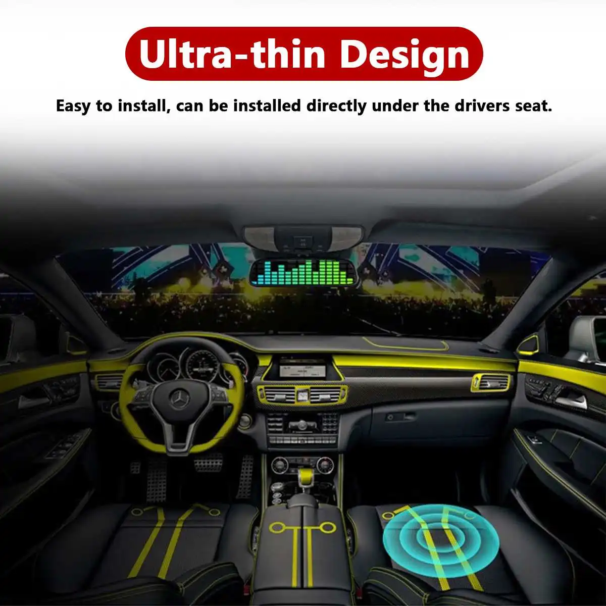 800 Вт/600 Вт, 8/10 дюйма, 12  – обзор и цена Under Seat Subwoofer Slim 8 Inch