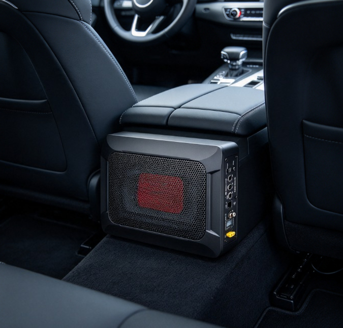 NBF618S – активный сабвуфер дл – обзор и цена Under Seat Subwoofer Slim 8 Inch