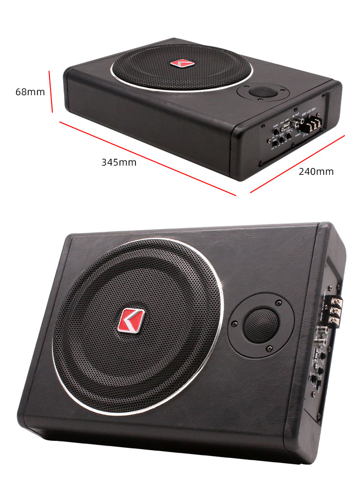 Портативный 12-вольтовый мини- – обзор и цена Under Seat Subwoofer Slim 8 Inch