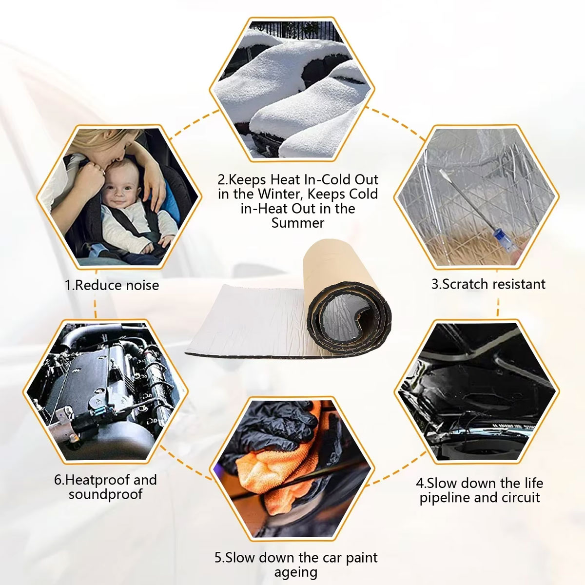10 шт., автомобильный фургон,  – обзор и цена Car Audio Sound Deadening Mat