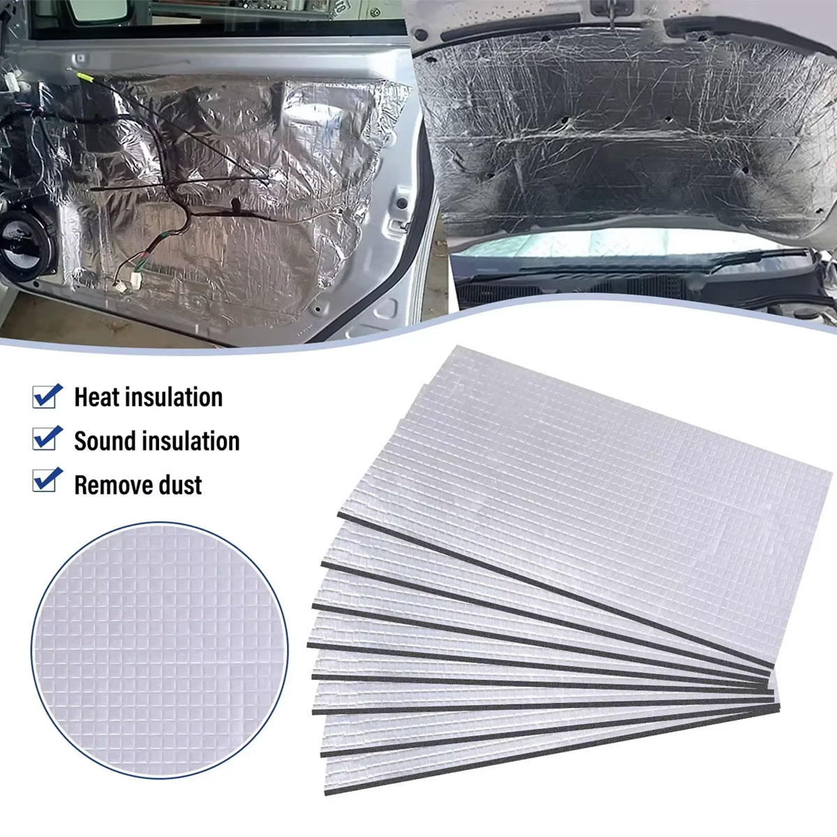 10 шт., автомобильный фургон,  – обзор и цена Car Audio Sound Deadening Mat