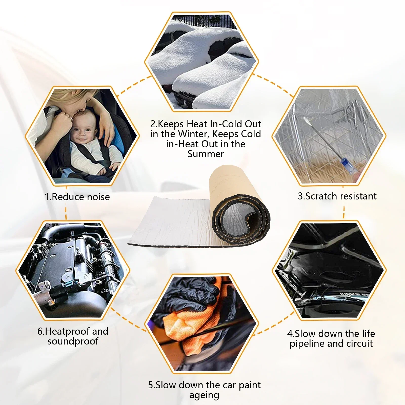 2000*500/250*400 мм 5/10 мм ав – обзор и цена Car Audio Sound Deadening Mat