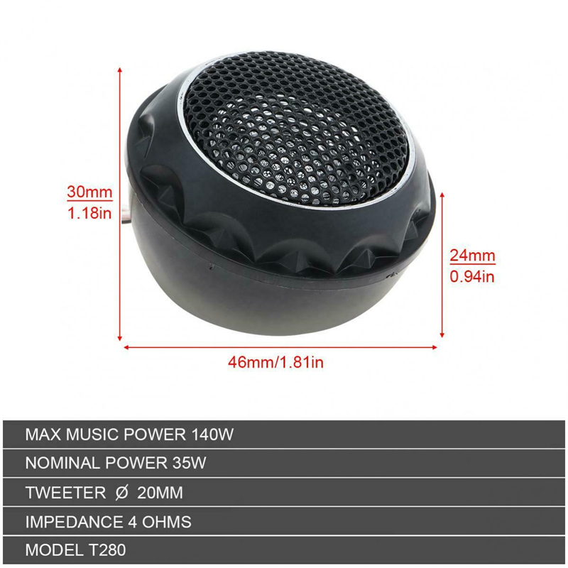 2 шт., громкие динамики из шел – обзор и цена Car Audio Tweeter Silk Dome