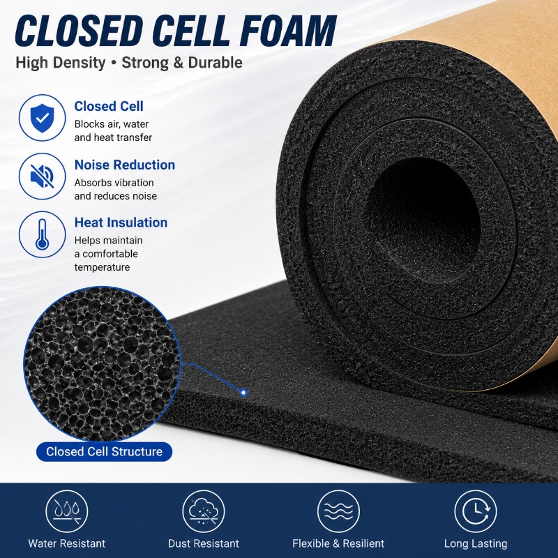 Самоклеящийся рулонный материа – обзор и цена Car Audio Sound Deadening Mat