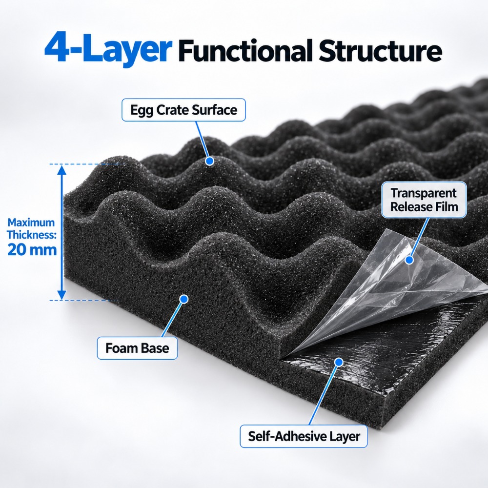 1 рулон самоклеящегося волнист – обзор и цена Car Audio Sound Deadening Mat