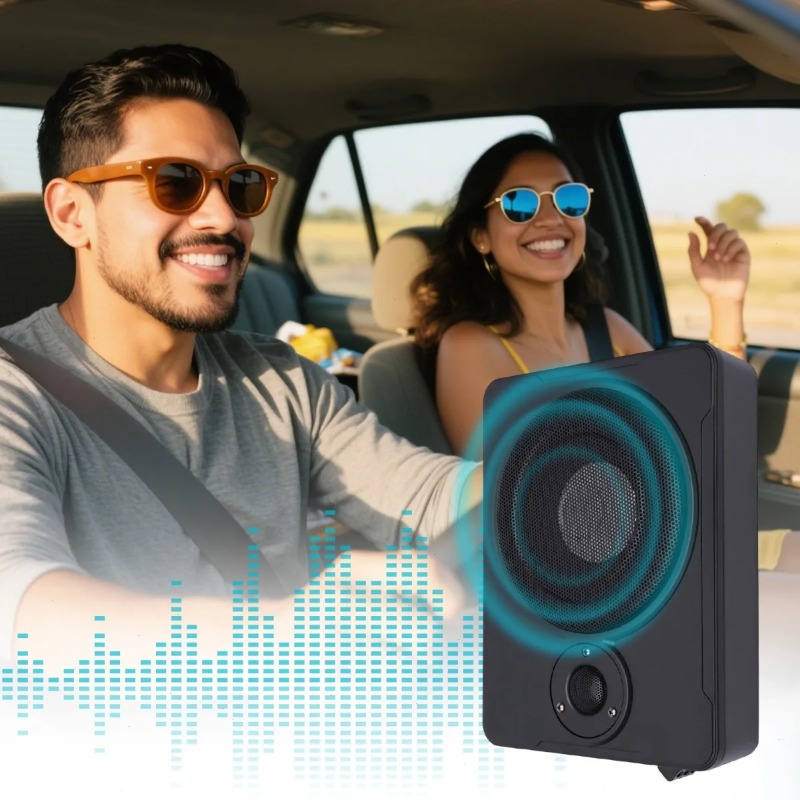 Автомобильный сабвуфер для SEA – обзор и цена Under Seat Subwoofer Slim 8 Inch