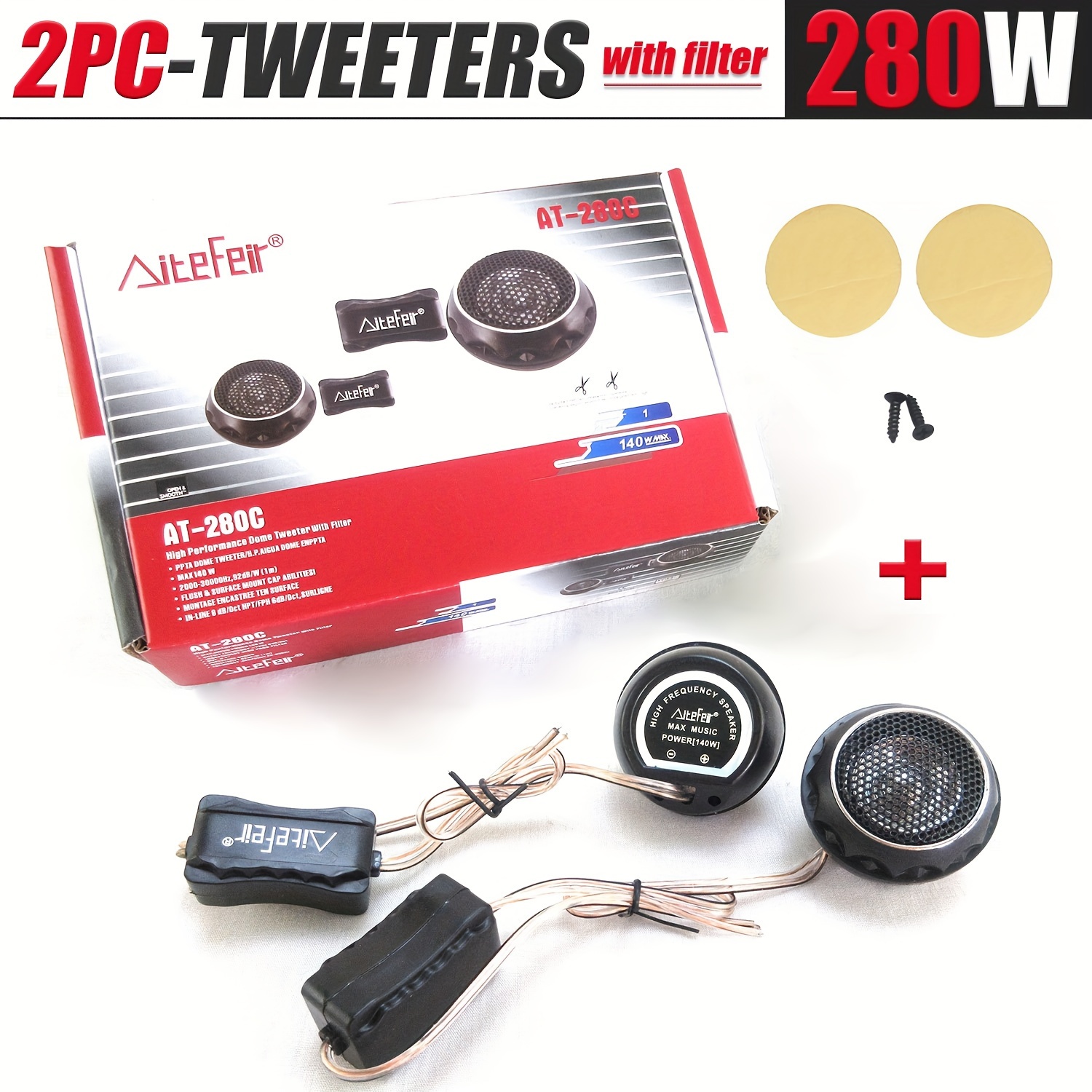 2 шт. автомобильных твитеров м – обзор и цена Car Audio Tweeter Silk Dome