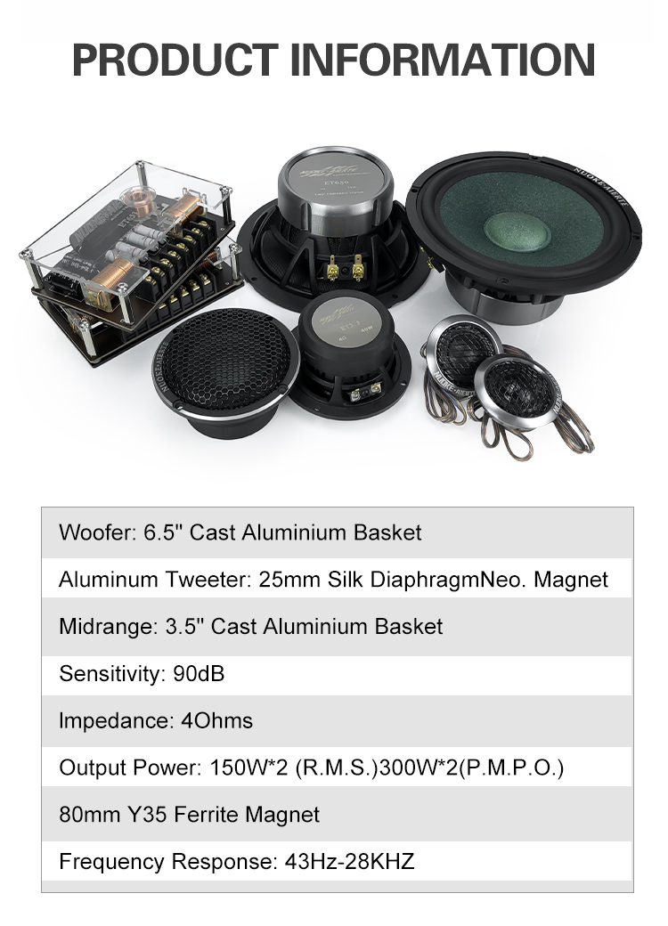 Автомобильная аудиосистема ZM- – обзор и цена Car Audio Component Speaker 6.5