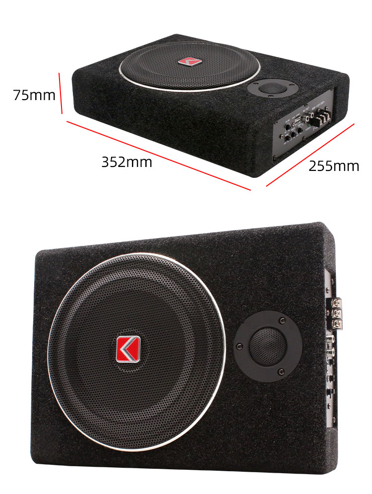 Ультратонкий активный автомоби – обзор и цена Under Seat Subwoofer Slim 8 Inch