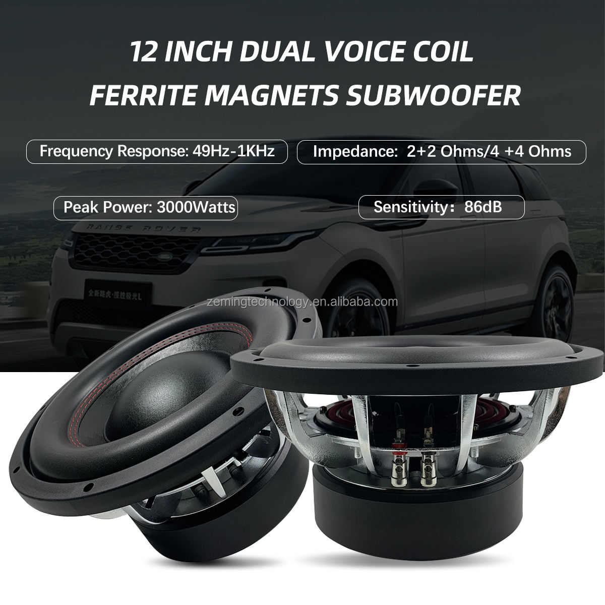 Автомобильный сабвуфер Woofer  – обзор и цена Car Subwoofer 12 Inch 1500W