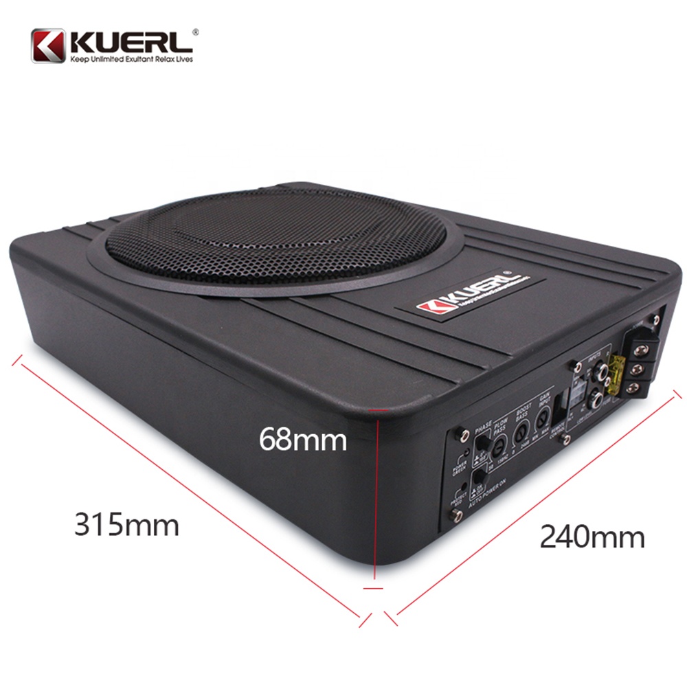 Стильный автомобильный сабвуфе – обзор и цена Under Seat Subwoofer Slim 8 Inch