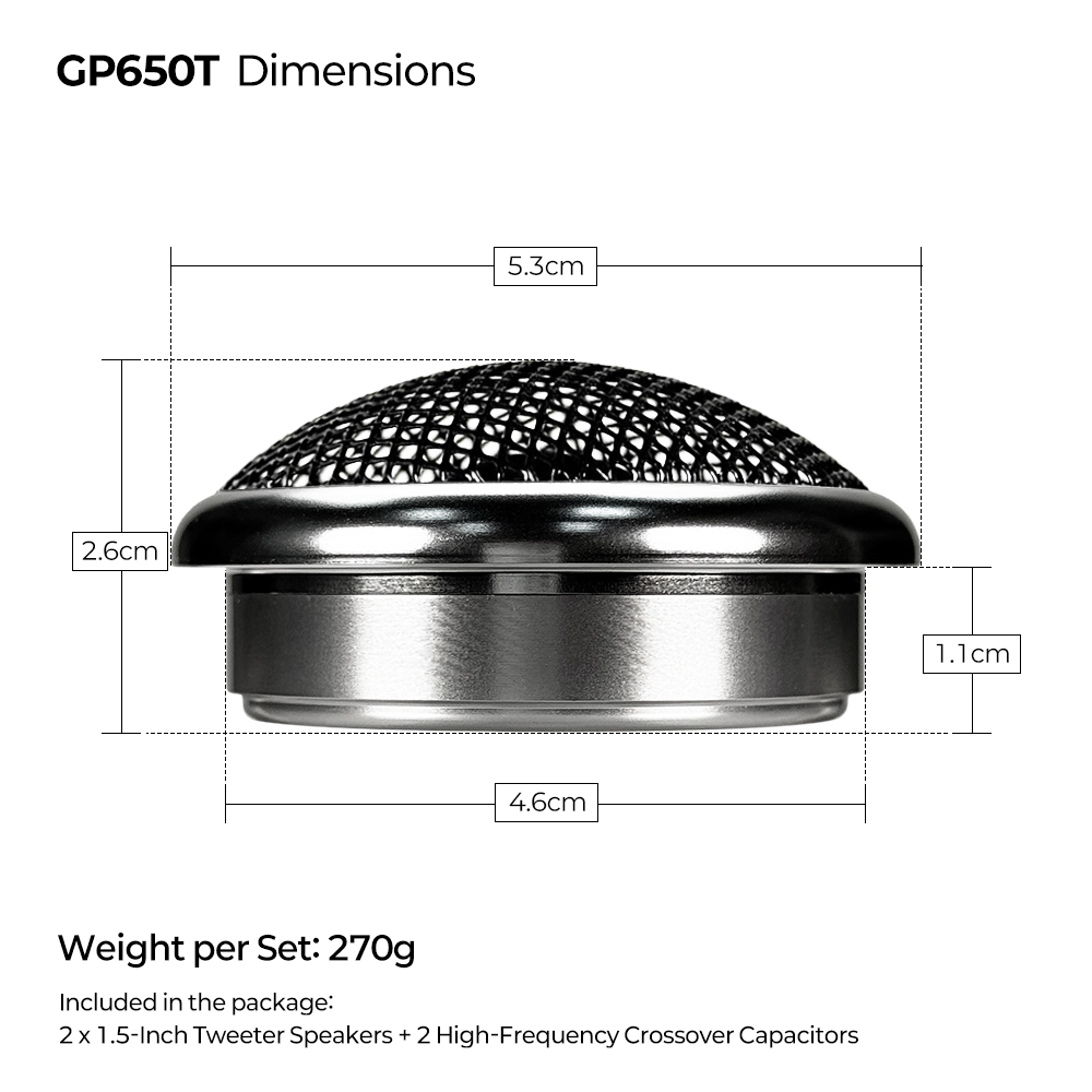 1,5-дюймовый автомобильный выс – обзор и цена Car Audio Tweeter Silk Dome